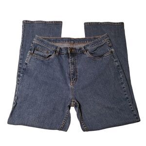 LL Bean Blue Jeans Denim Original Fit Women's 16